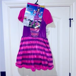 Brand New~Halloween costume Cheeky Cheshire 7 piece set Girl Size L (10-12)